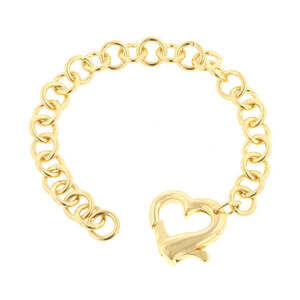 Circle Bijoux 7 Inch Two Tone Bracelet